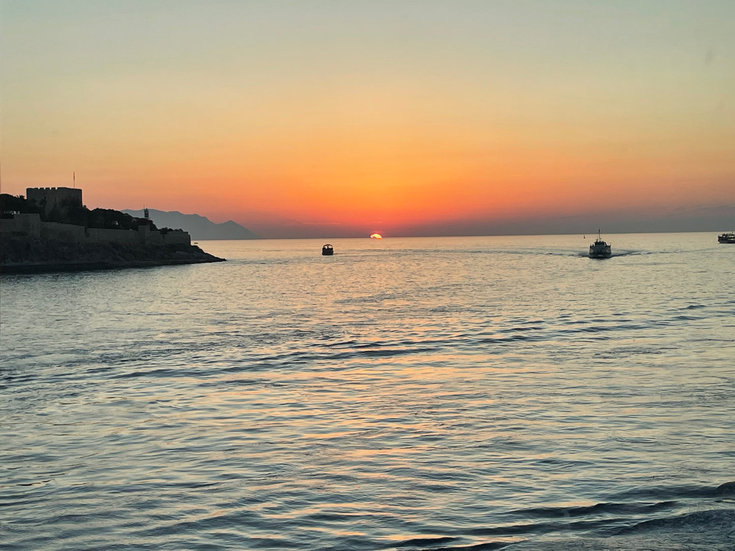 Kusadasi Sunset – Tranquil Aegean Reflections