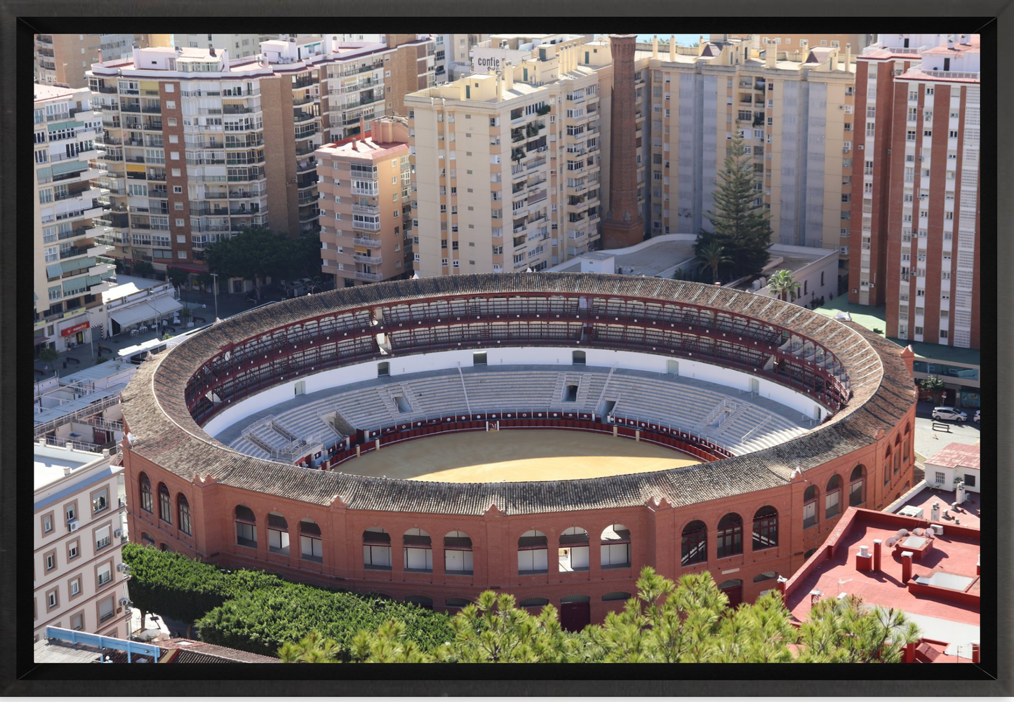 View of the Bullring in Málaga – Fine Art Print