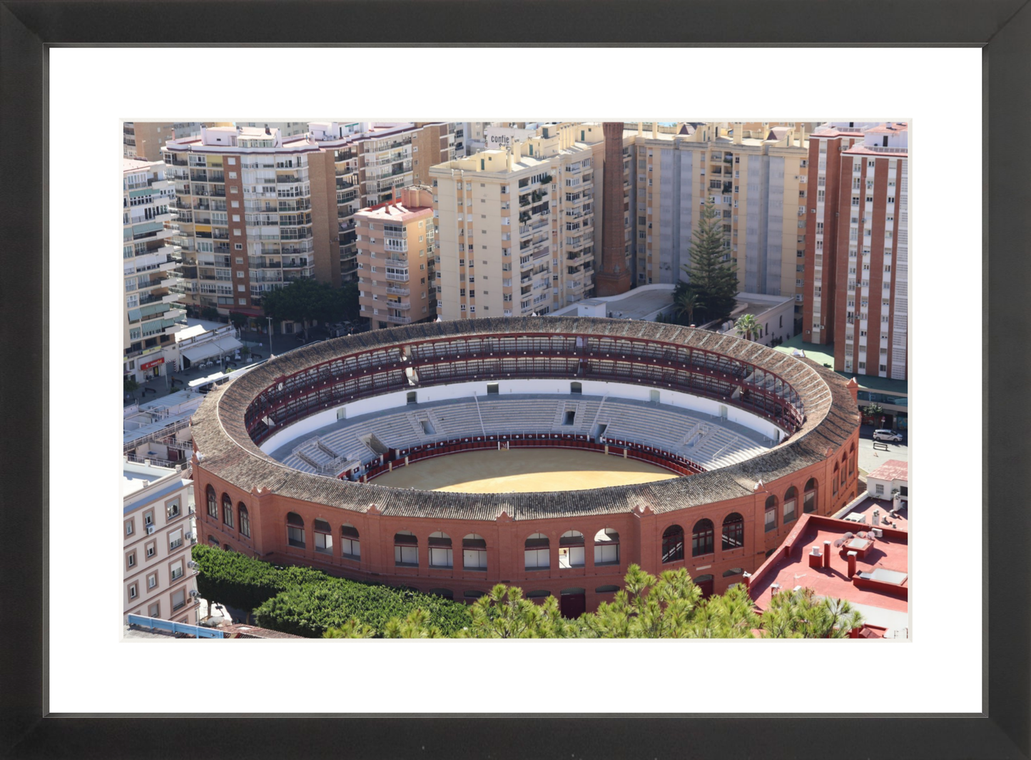 View of the Bullring in Málaga – Fine Art Print