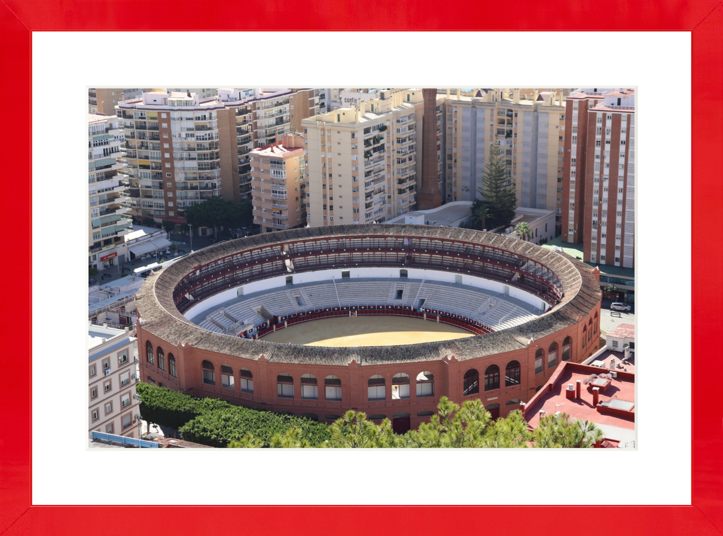View of the Bullring in Málaga – Fine Art Print