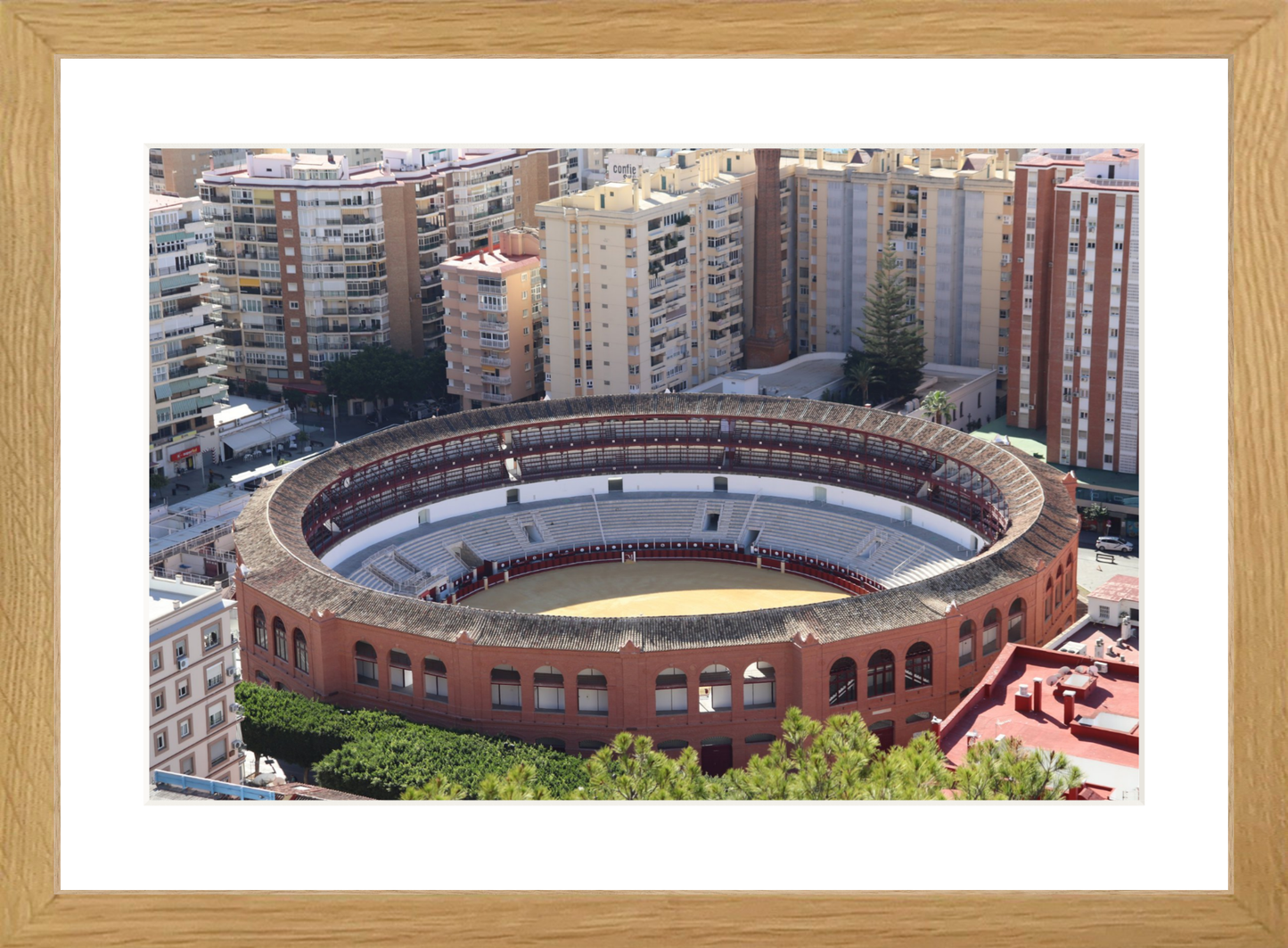 View of the Bullring in Málaga – Fine Art Print
