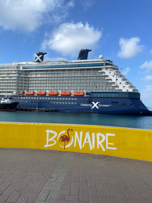 Celebrity Reflection at Bonaire – Cruise Port Photography