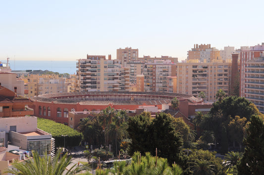 Panoramic View of the Bullring in Málaga – Fine Art Print