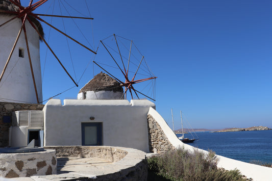 Panoramic Windmills of Mykonos – Aegean Icon