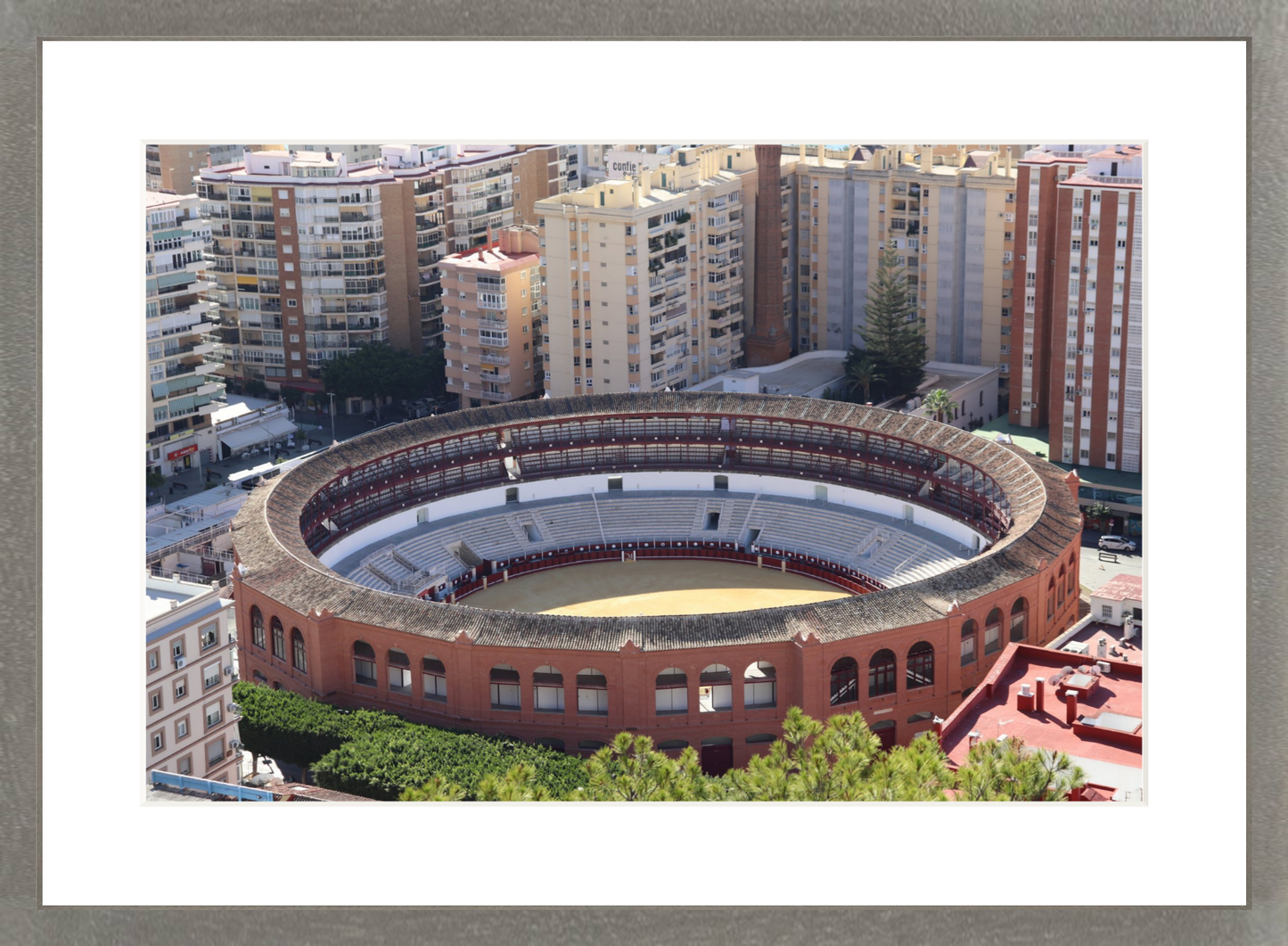 View of the Bullring in Málaga – Fine Art Print