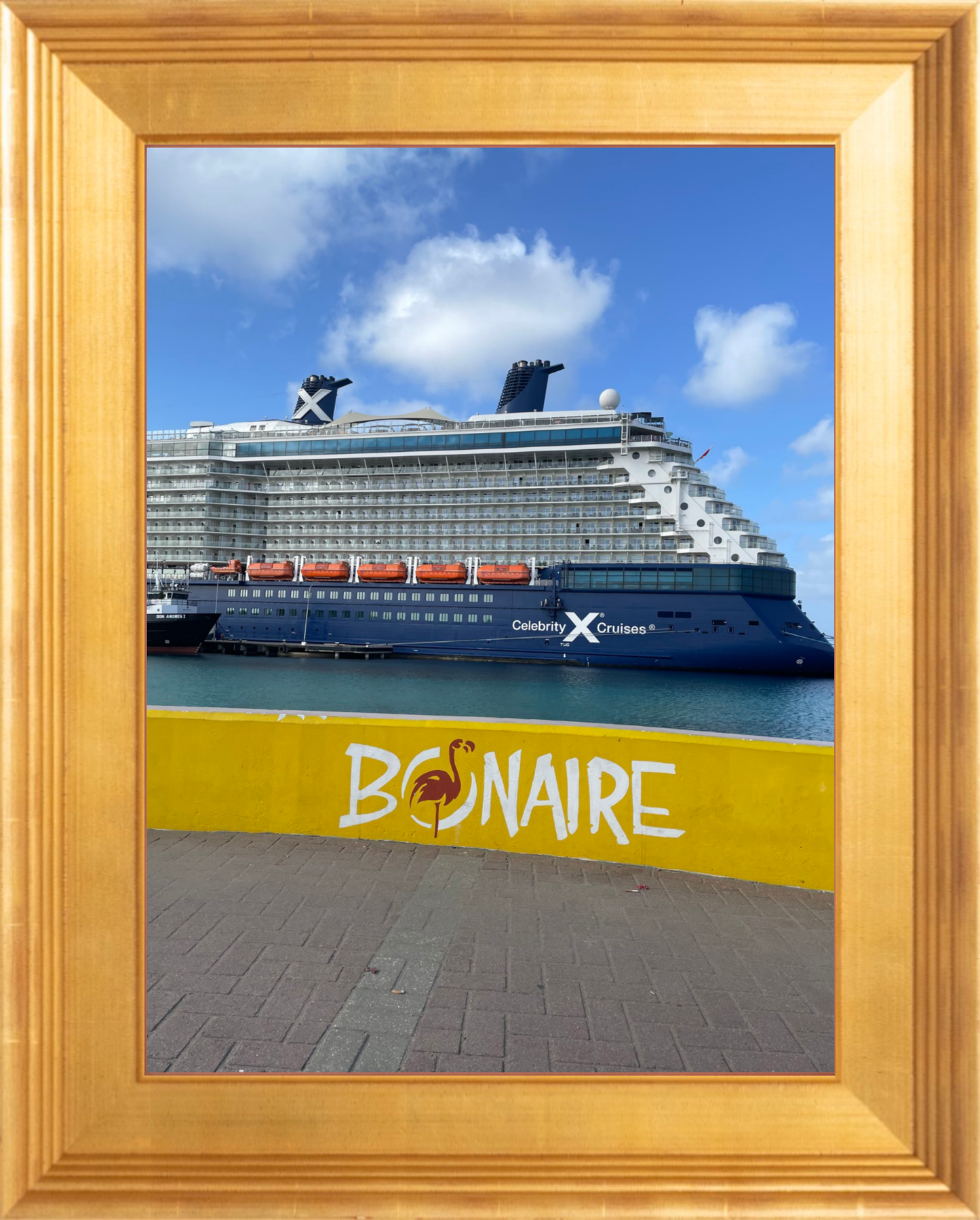Celebrity Reflection at Bonaire – Cruise Port Photography