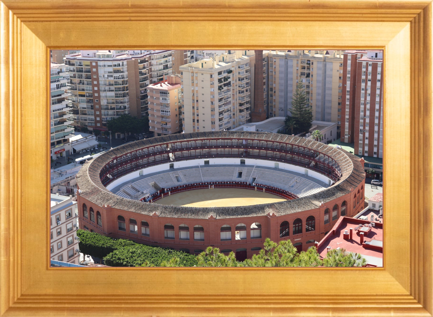 View of the Bullring in Málaga – Fine Art Print