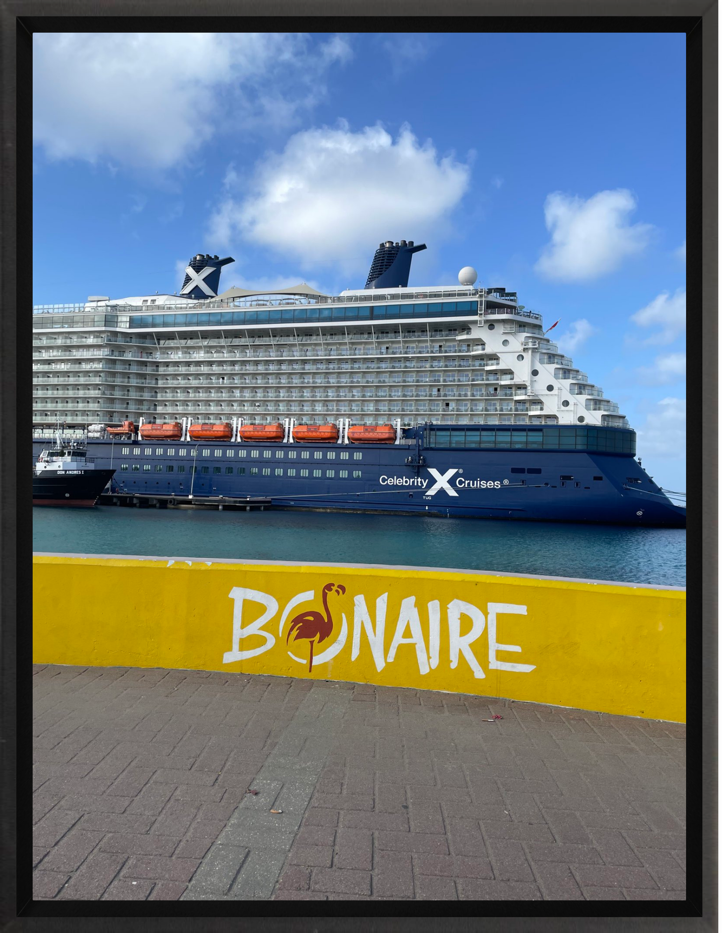 Celebrity Reflection at Bonaire – Cruise Port Photography