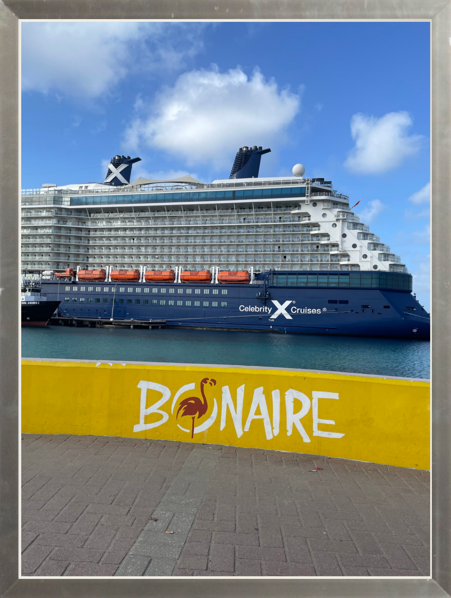 Celebrity Reflection at Bonaire – Cruise Port Photography