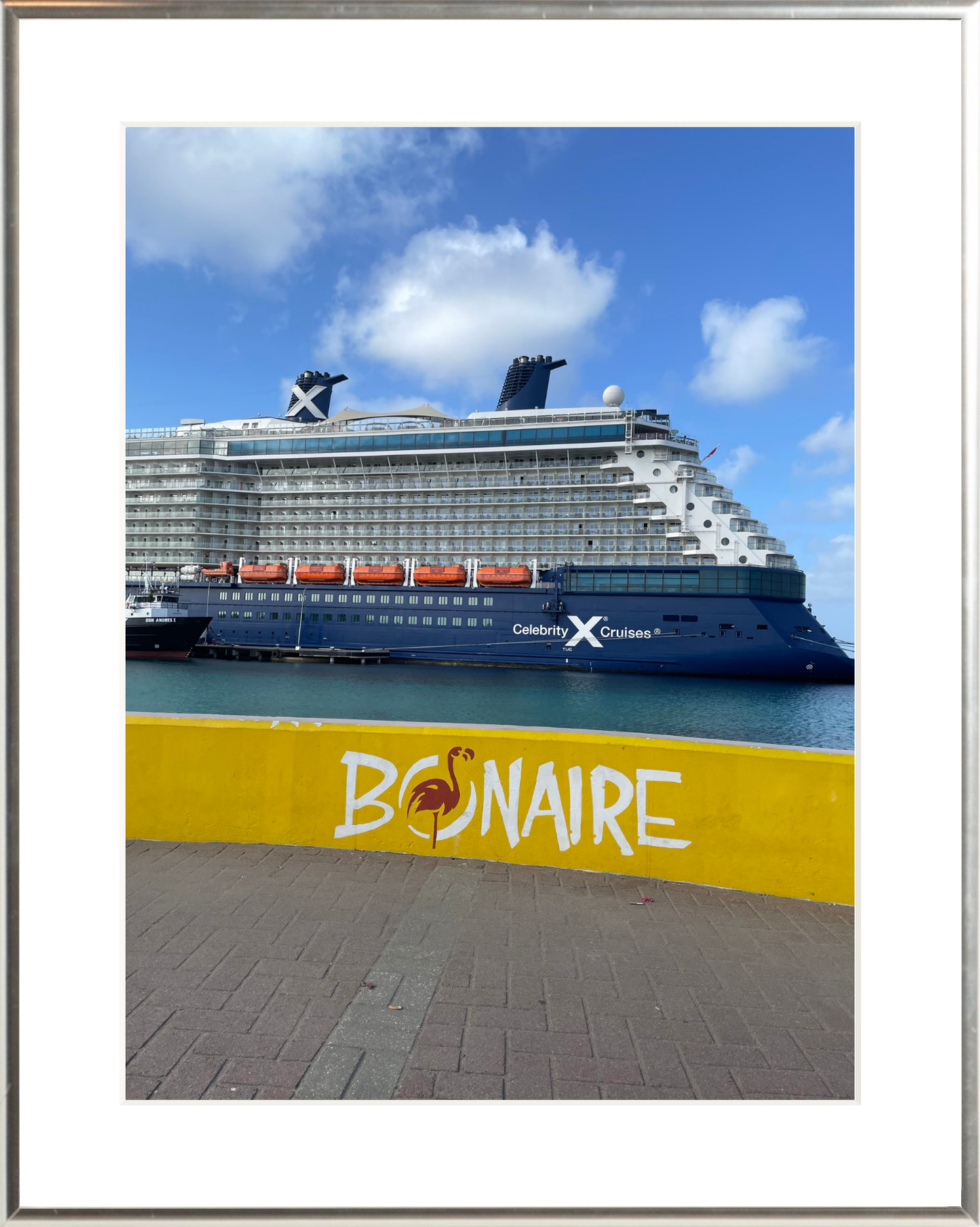 Celebrity Reflection at Bonaire – Cruise Port Photography