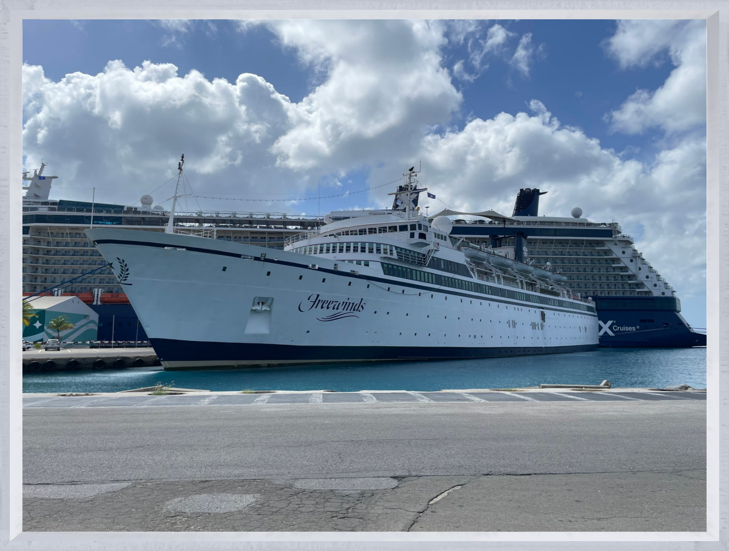 Freewinds Docked at Ruizstraat – Oranjestad, Aruba